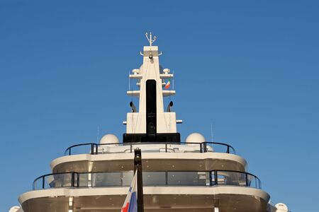 luxury yacht in a harbour in italy