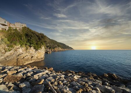 detail of tellaro a very beautiful place in italyの写真素材
