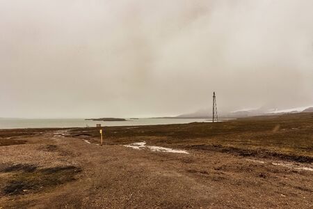 Summer in the Arctic sea Spitsbergen islandの写真素材