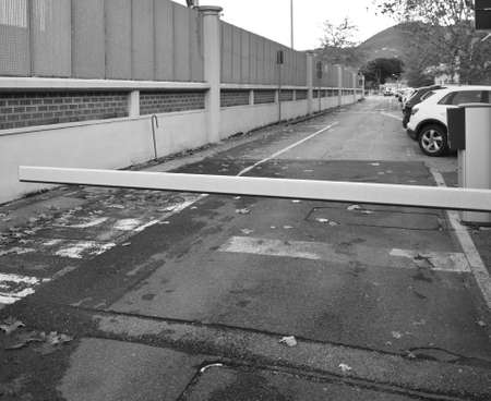 detail of toll parking in la spezia