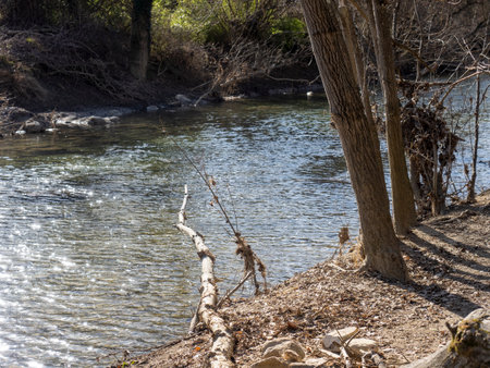 very nice view of val merse near sienaの写真素材