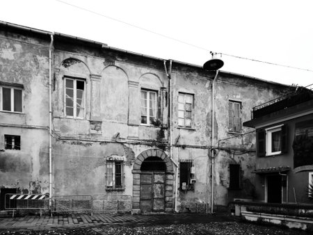 Ponzano Superiore, a typical ancient hilltop village in Liguria, in the municipality of Santo Stefano di Magraの写真素材