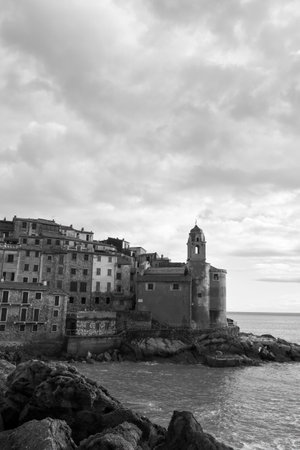 detail of tellaro a very beautiful place in italyの写真素材