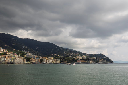 Rapallo, a very nice village in Liguria, Italyの写真素材
