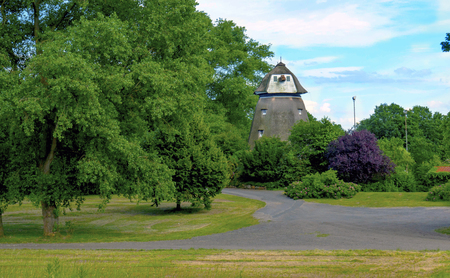 The original house, old, around the green trees, a beautiful place to travel.の写真素材