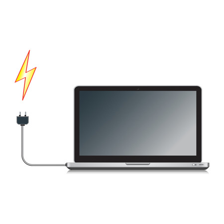 The notebook PCのイラスト素材