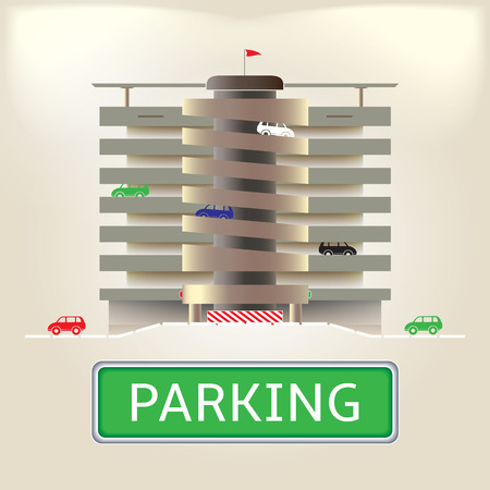 Parkingのイラスト素材