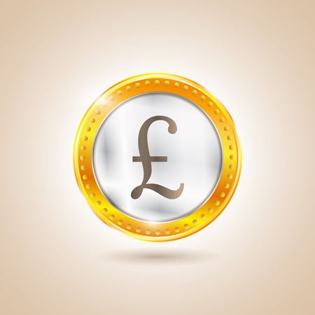 Money - Coin pounds. Vector illustrationのイラスト素材