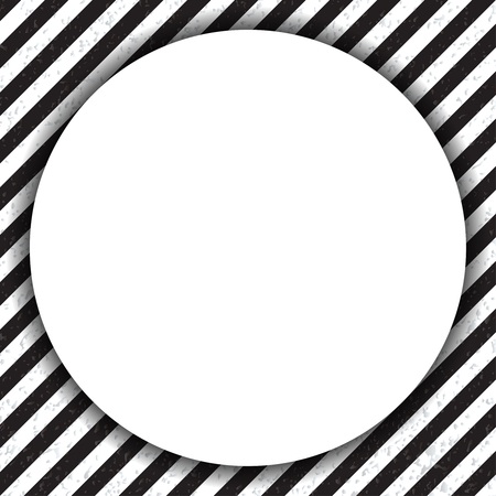 Abstract geometric lines, with a diagonal black and white, with a circle.の写真素材