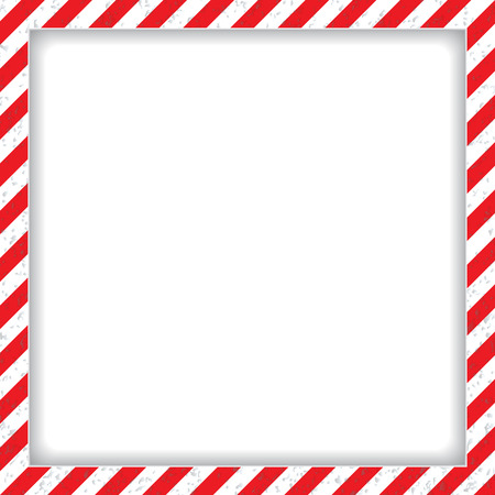 Abstract geometric square frame, with diagonal red and white.の写真素材
