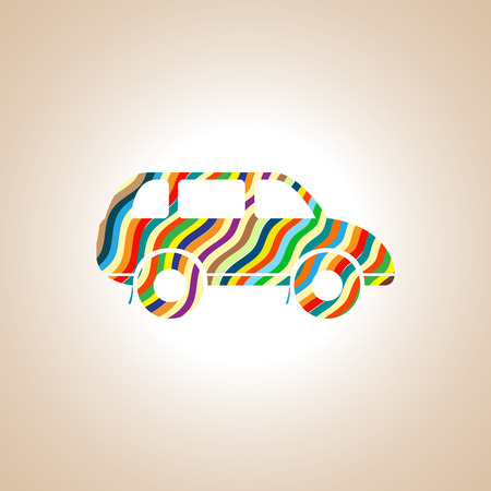 Colored car.の写真素材