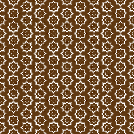 Seamless patterns. Background with seamless pattern in islamic style. Vector illustrationのイラスト素材
