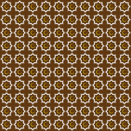 Seamless patterns. Background with seamless pattern in islamic style. Illustrationの写真素材