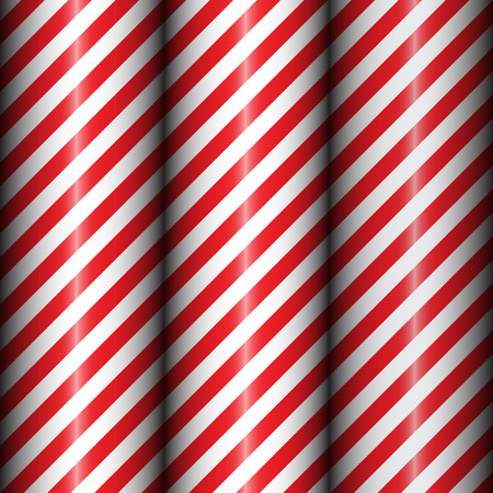 Abstract geometric diagonal striped pattern with red and white stripes. Illustrationの写真素材