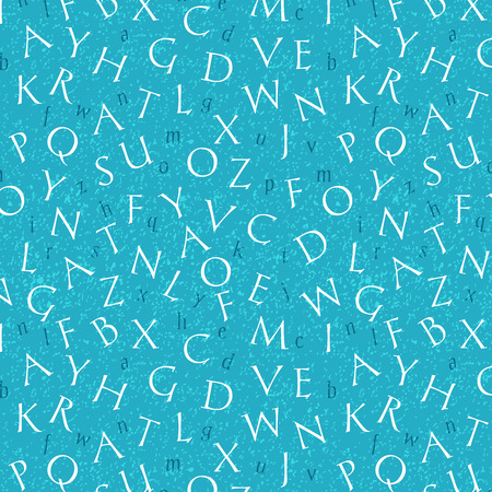 Letters, alphabet. Seamless pattern. Vector illustrationのイラスト素材