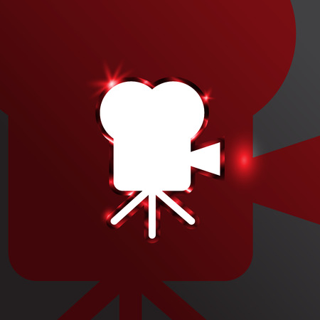 Movie Camera. Movies and cinema. Vector illustrationのイラスト素材