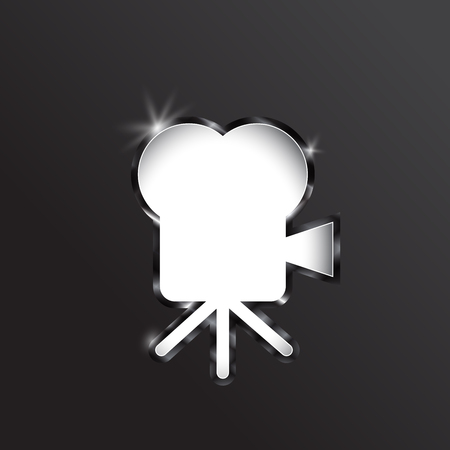 Movie Camera. Movies and cinema. illustrationのイラスト素材