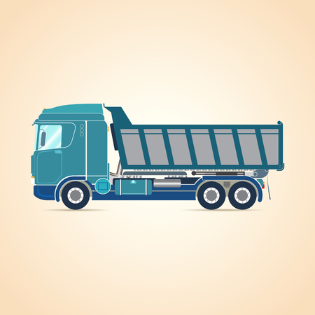 Tipper. Truck. illustration.のイラスト素材