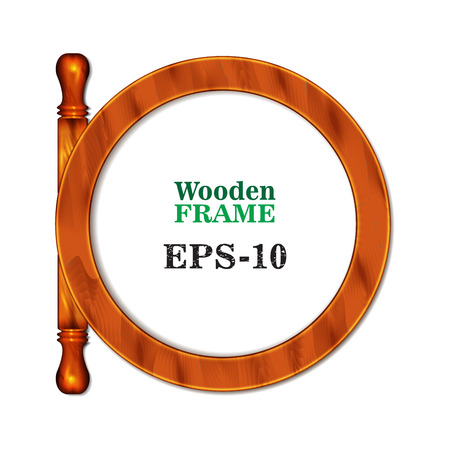 Wooden frame. illustrationのイラスト素材