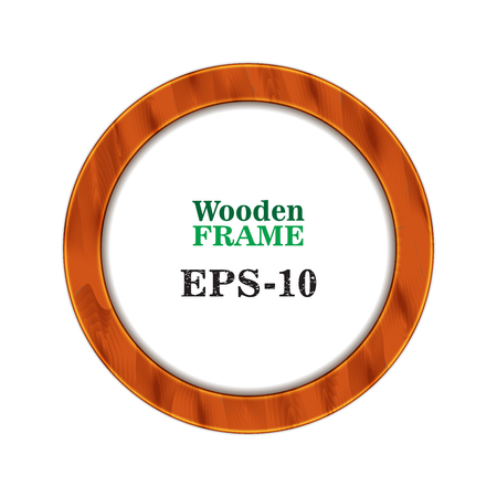 Wooden frame. illustrationのイラスト素材