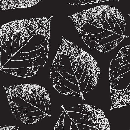 Birch leaves. Seamless pattern.のイラスト素材