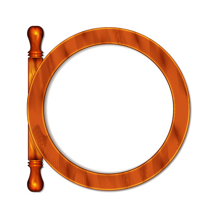 Wooden frame. Illustrationの写真素材