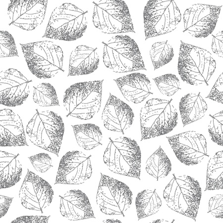 Birch leaves. Seamless pattern.の写真素材