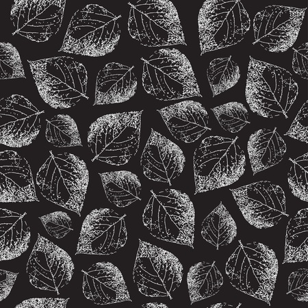 Birch leaves. Seamless pattern.の写真素材