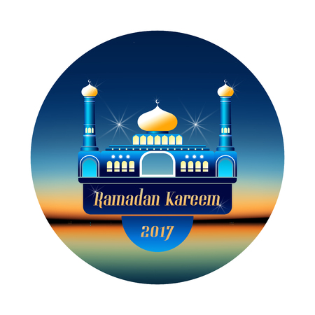 Ramadan kareem stickers, vectorのイラスト素材