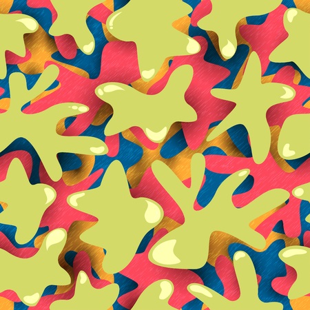 Pattern fabric. In khaki style. Illustrationの写真素材