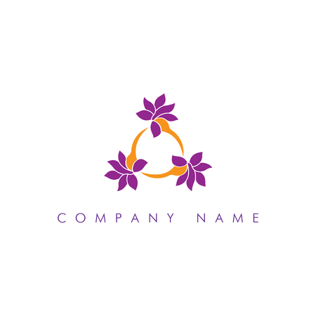 Icon floral. Editable illustrationのイラスト素材