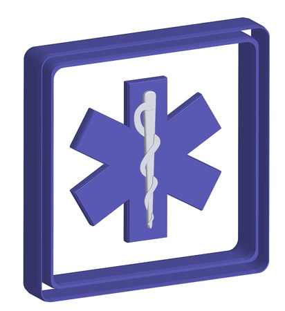 Medicine symbol icon 3dの写真素材