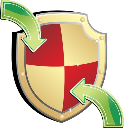 Protection shield のイラスト素材