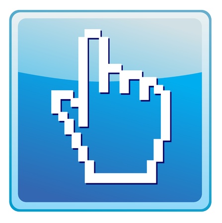hand cursor iconのイラスト素材