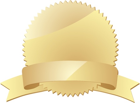 Blank gold label  Vector のイラスト素材