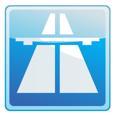 Highway sign iconのイラスト素材