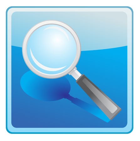 Magnifying glass iconのイラスト素材
