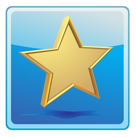 Gold star iconのイラスト素材