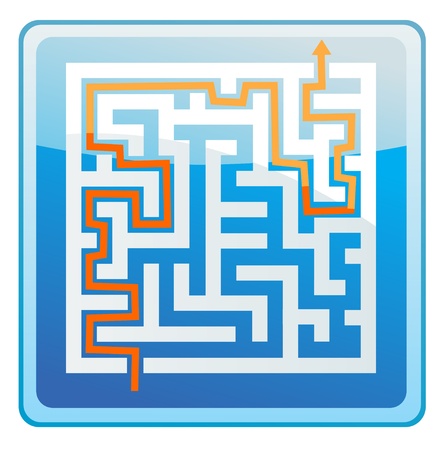 Maze Solution iconのイラスト素材