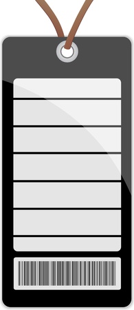 price tag with barcode のイラスト素材