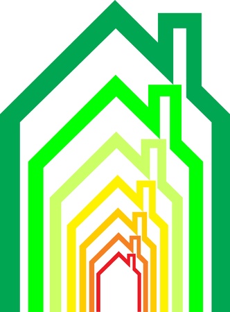 eco home conceptionのイラスト素材