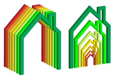 eco home conception 3dの写真素材