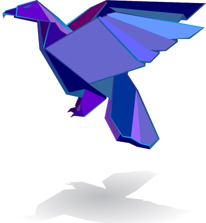 eagle origamiのイラスト素材