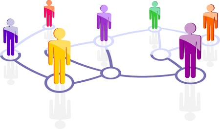 social network のイラスト素材