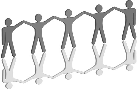 Team work icon 3dの写真素材