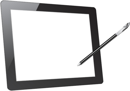 Vector computer tablet のイラスト素材