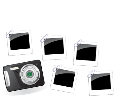 digital cameraのイラスト素材