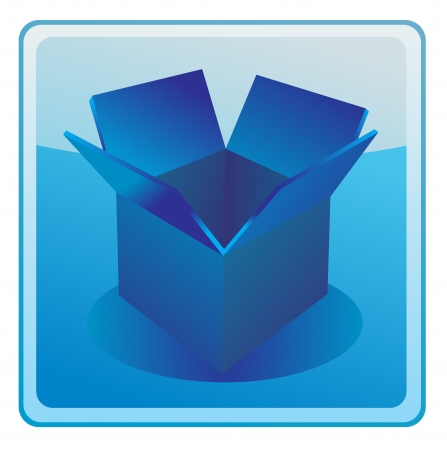 Illustraion of open cardboard boxes  のイラスト素材