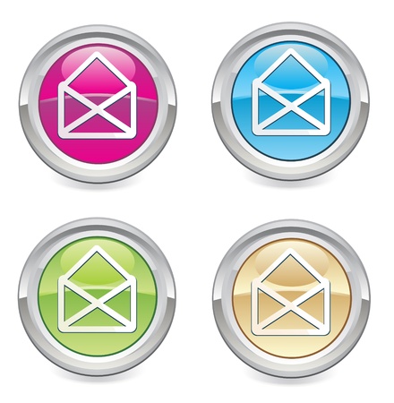 vector email icon web design element  のイラスト素材