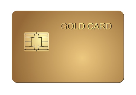 Illustration of credit card on a white background  Vector  のイラスト素材